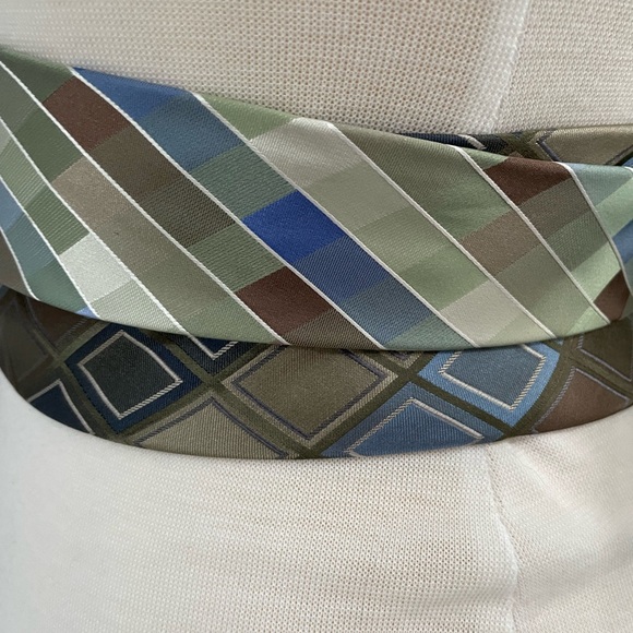 Custom handmade necktie obi wrap belt - Picture 7 of 10